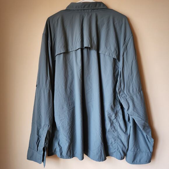 REI Co-op Shirt Mens Size 3XL Gray Long Sleeve Button Up Outdoor Hiking Bluesign - Picture 6 of 12